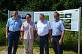 Besichtigung der Informationstafeln über die ökologische Umgestaltung der Mittleren Altmühl am 23.06.2016