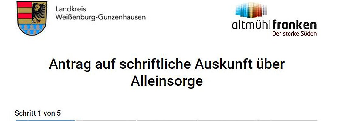 Antrag auf Auskunft aus dem Sorgerechtregister