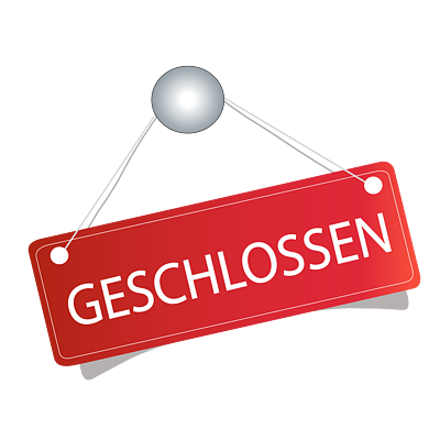 Geschlossen - Tranparent
