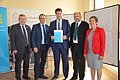 Heimatminister Dr. Markus Söder übergibt den Förderbescheid i. H. v. 1,8 Mio. Euro für den 1. Bauabschnitt an den Zweckverband Kloster Heidenheim am 30.03.2017