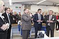 Einweihung der neu renovierten Ausbildungsstätte der Firma Schaeffler im Werk Gunzenhausen am 27.02.2015 zuammen mit Werkleiter Adel und Bürgermeister Fitz