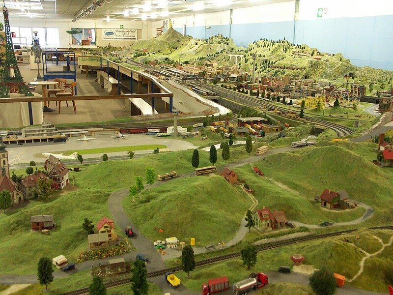 Miniaturland Treuchtlingen Ausschnitt einer Miniaturlandschaft in Treuchtlingen.