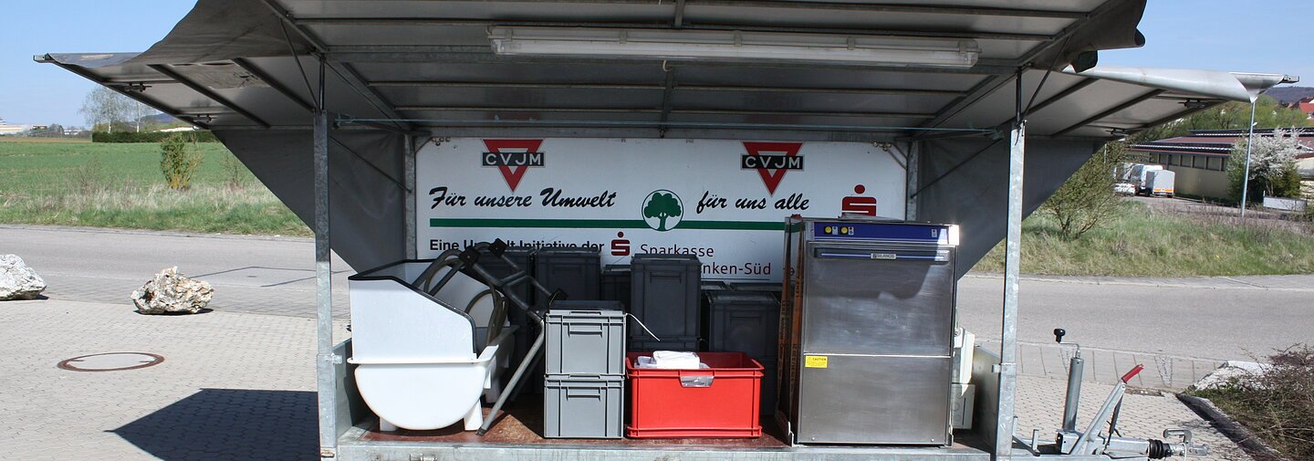 Verleih des Geschirrmobils