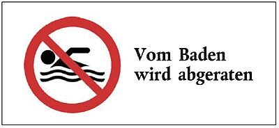 Badewarnung Badewarnung