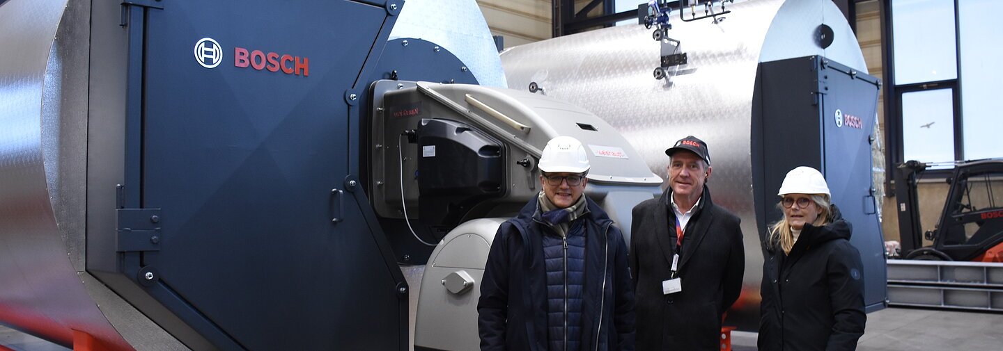 Unternehmensbesuch Landrat Manuel Westphal Bosch Industriekessel Gunzenhausen