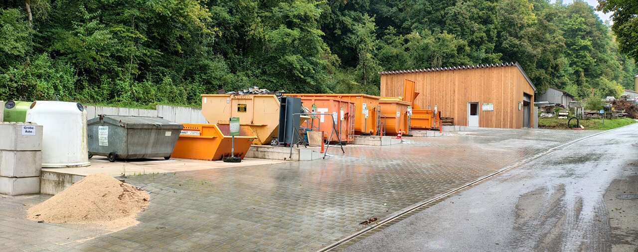 der neue Wertstoffhof Pappenheim nach Umbau