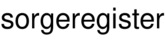 sorgeregister